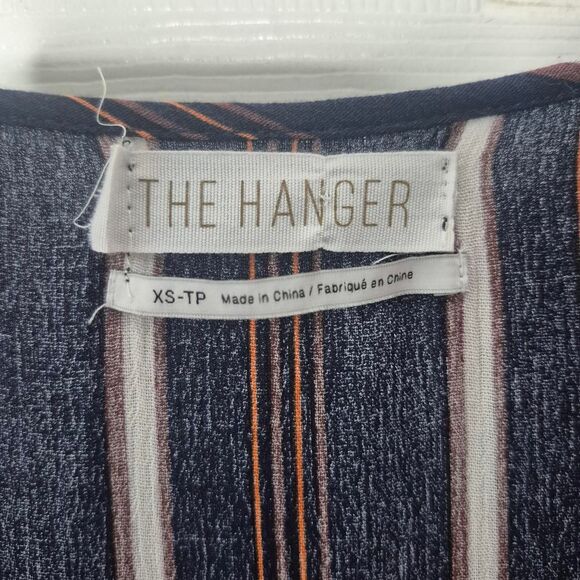 Urban Outfitters The Hanger Navy Striped Scoop Neck Romper Nautical Size XS - Picture 4 of 6